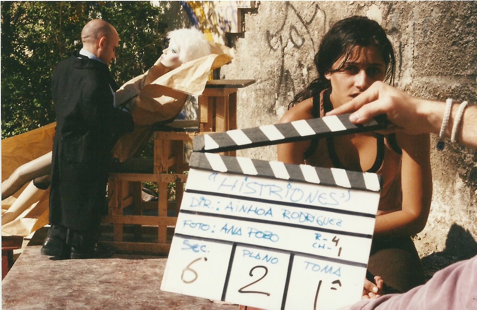 Fotografía del rodaje del cortometraje Histriones de Ainhoa Rodríguez. LeleSorribas2003
