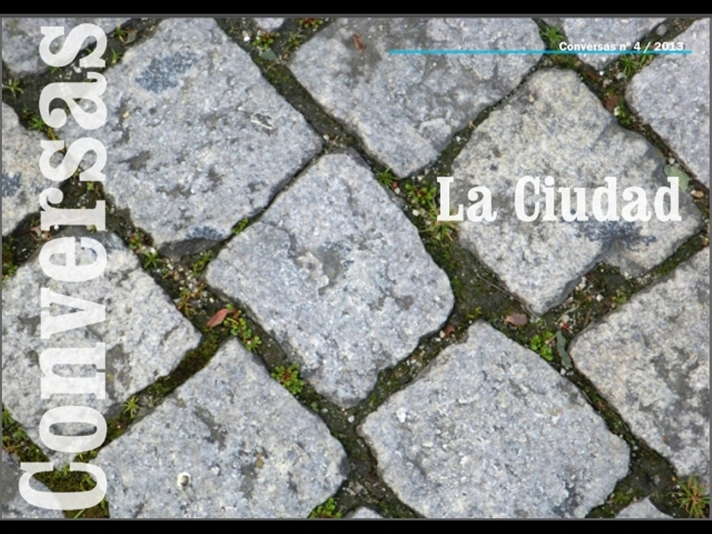 Portada Conversas nº4. La ciudad. LeleSorribas2013