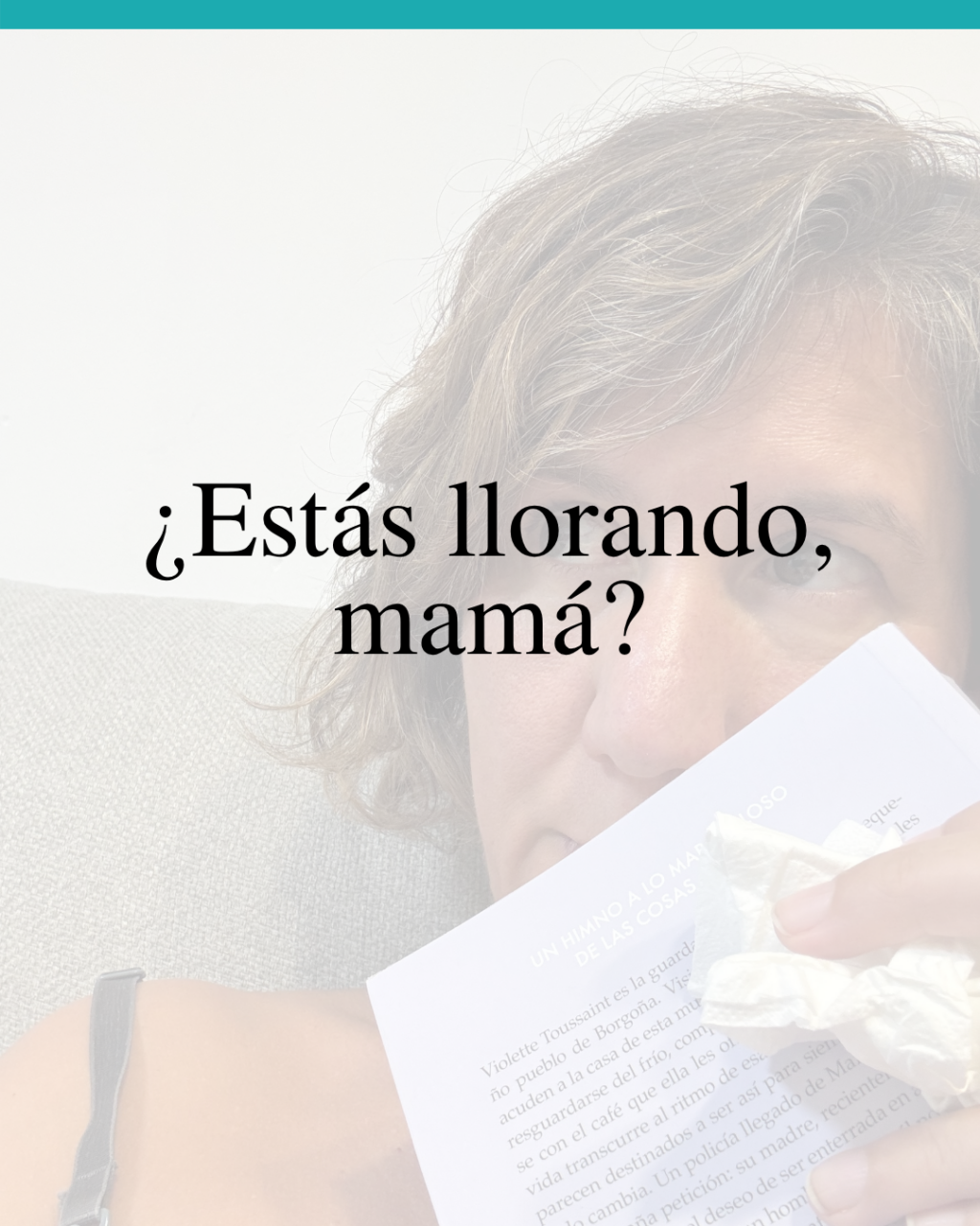 portada para el articulo Por qué nos gusta llorar con los libros. Lele Sorribas, alpiedelafoto.com